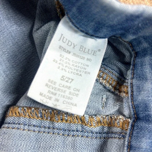 Judy Blue Slim Bootcut Jeans Medium Wash Pull On High Rise Size 5/27 JB88520-MD - Picture 3 of 7